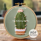 Cactus Hand Embroidery Pattern