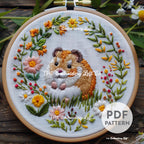 Hamster Hand Embroidery Pattern