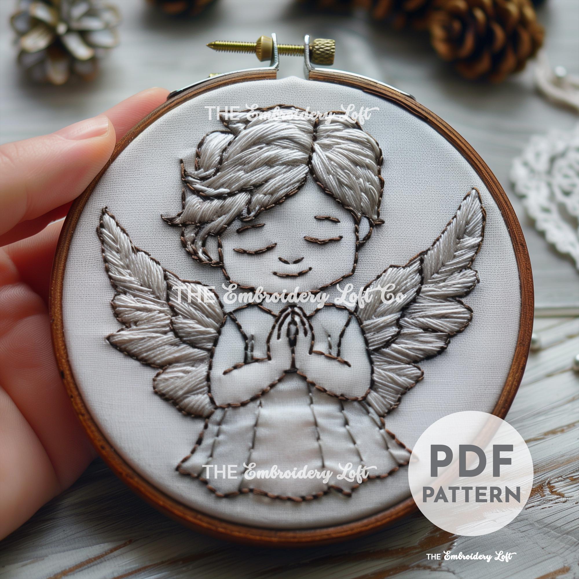 Baby Angel Hand Embroidery Pattern