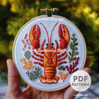 Lobster Hand Embroidery Pattern