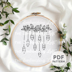 Christmas Lights Hand Embroidery Pattern