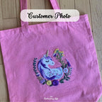 Purple Unicorn Hand Embroidery Pattern