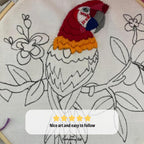 Parrot Hand Embroidery Pattern
