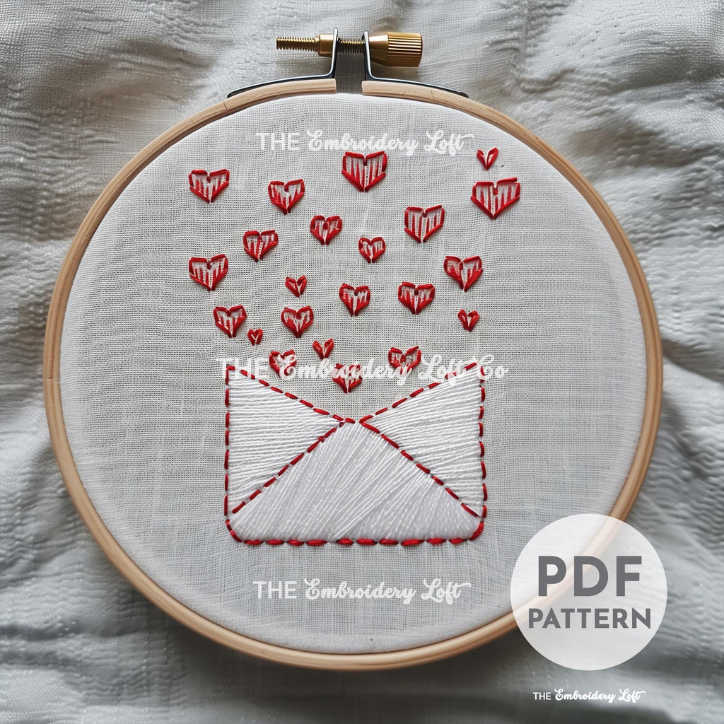 Love Mail Hand Embroidery Pattern