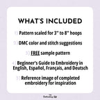 Raspberries Hand Embroidery Pattern