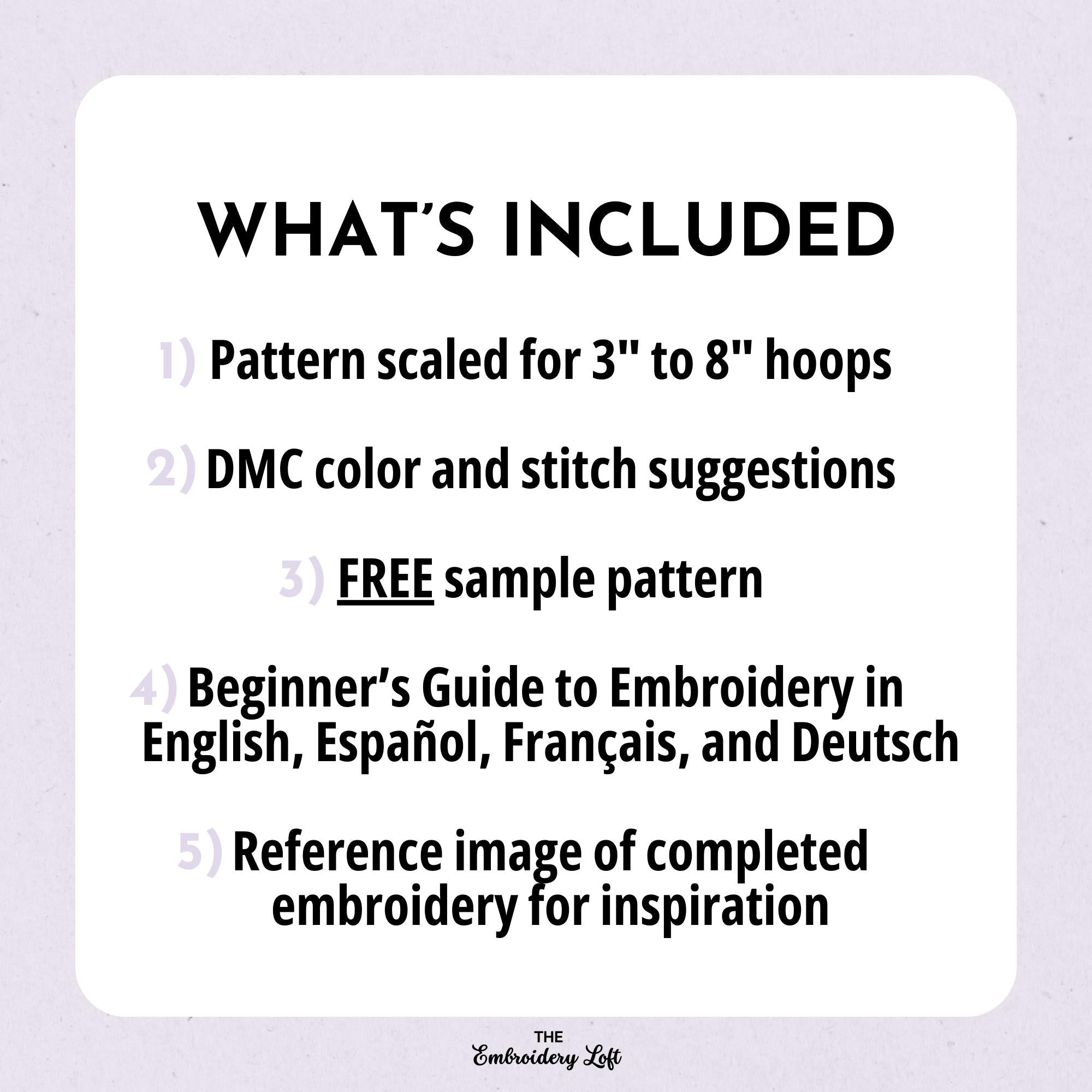 Raspberries Hand Embroidery Pattern