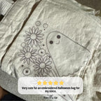 Retro Floral Ghost Hand Embroidery Pattern