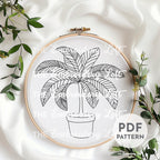 Palm Tree Hand Embroidery Pattern