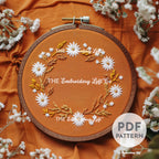 Prairie Wreath Hand Embroidery Pattern