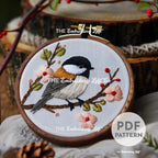 Chickadee Hand Embroidery Pattern