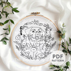 Rottweiler Hand Embroidery Pattern