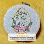 Easter Egg Hand Embroidery Pattern