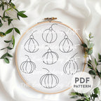 Colorful Gourds Hand Embroidery Pattern