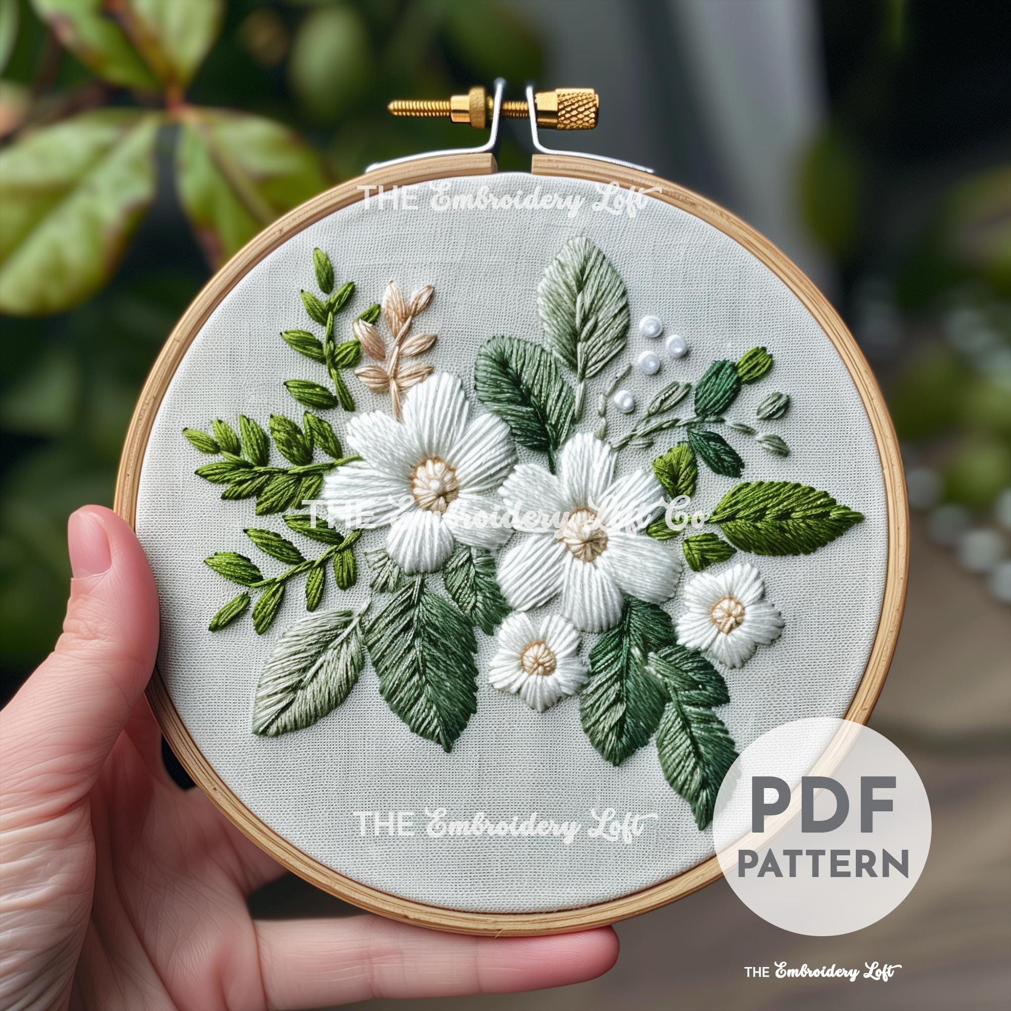 Spring Blossom Hand Embroidery Pattern
