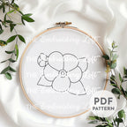 Pansies Hand Embroidery Pattern