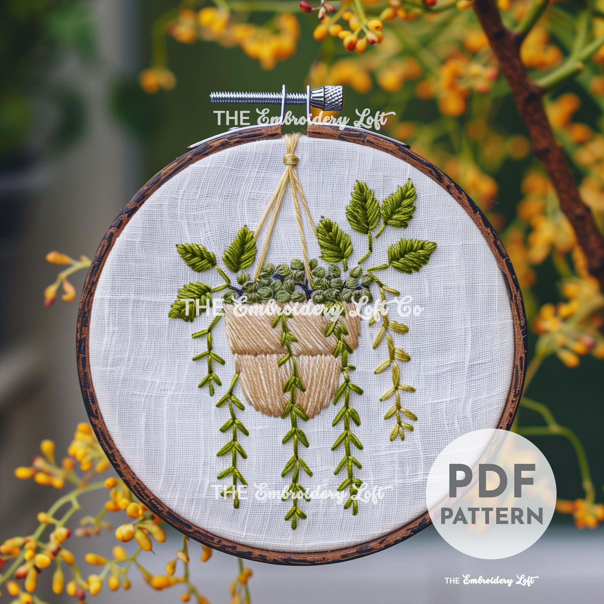 String of Pearls Hand Embroidery Pattern