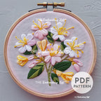 Tropical Flowers Hand Embroidery Pattern