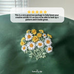 Yellow and White Daisies Hand Embroidery Pattern