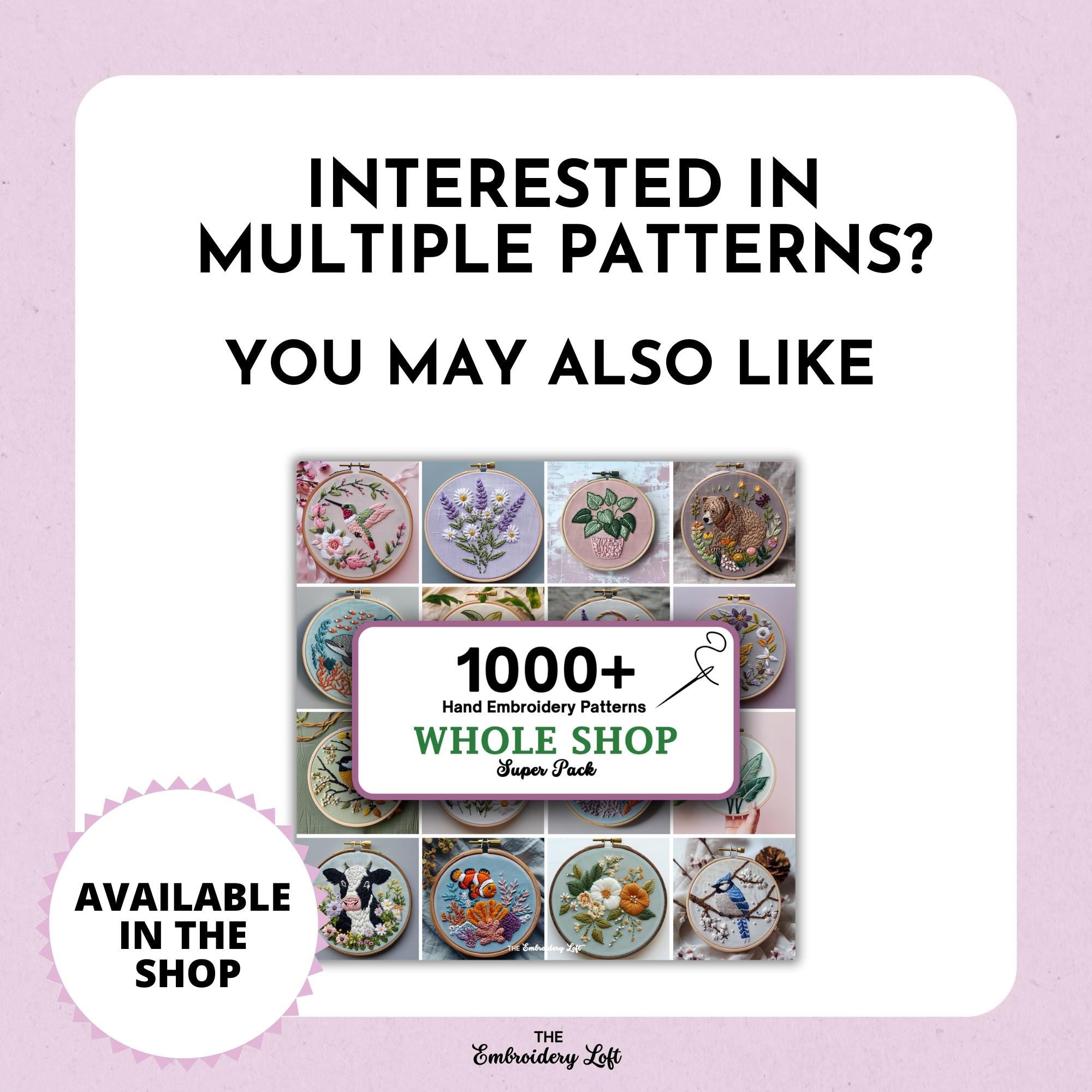 Autumn Daisy Wreath Hand Embroidery Pattern