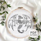 Amphithere Hand Embroidery Pattern