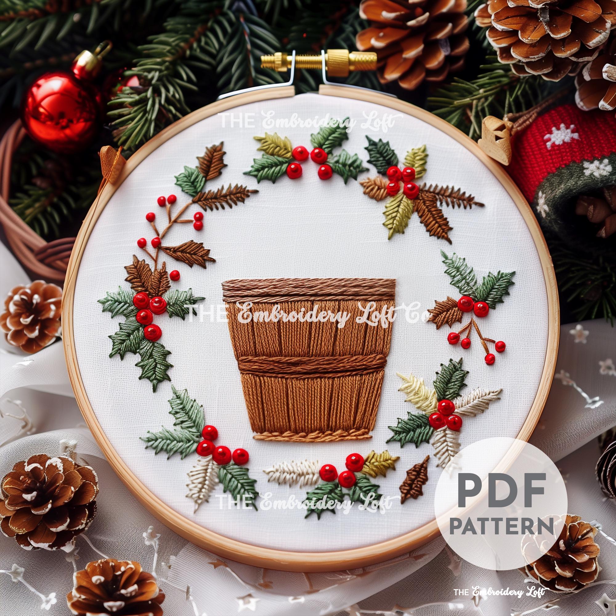 Twelve Days of Christmas, Maids Milking Hand Embroidery Pattern
