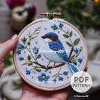 Swallow Hand Embroidery Pattern
