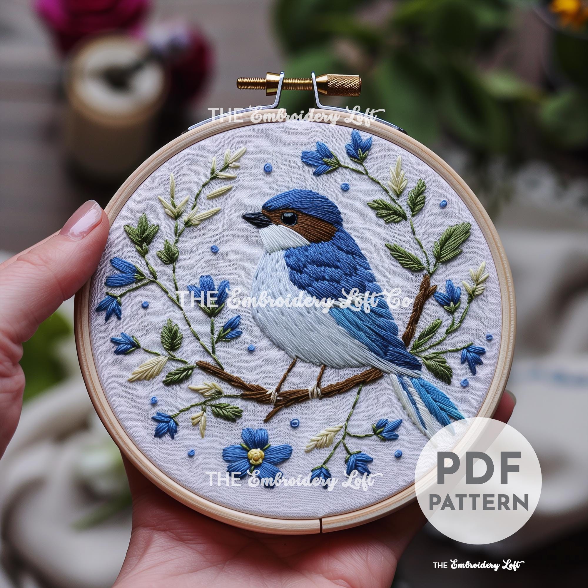 Swallow Hand Embroidery Pattern