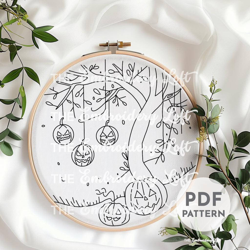Halloween Haunt Hand Embroidery Pattern