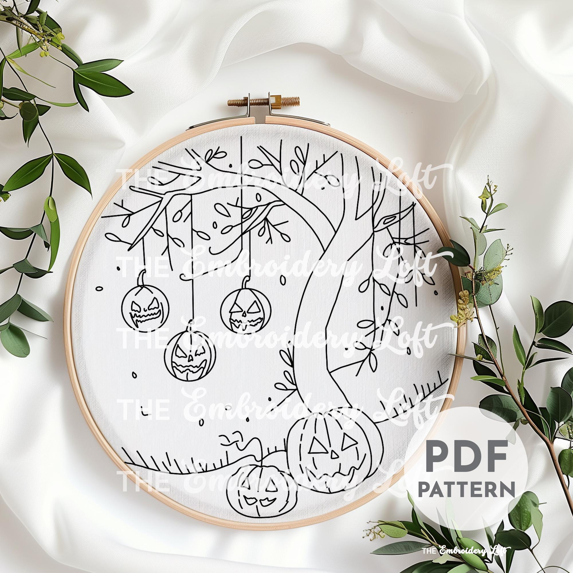 Halloween Haunt Hand Embroidery Pattern