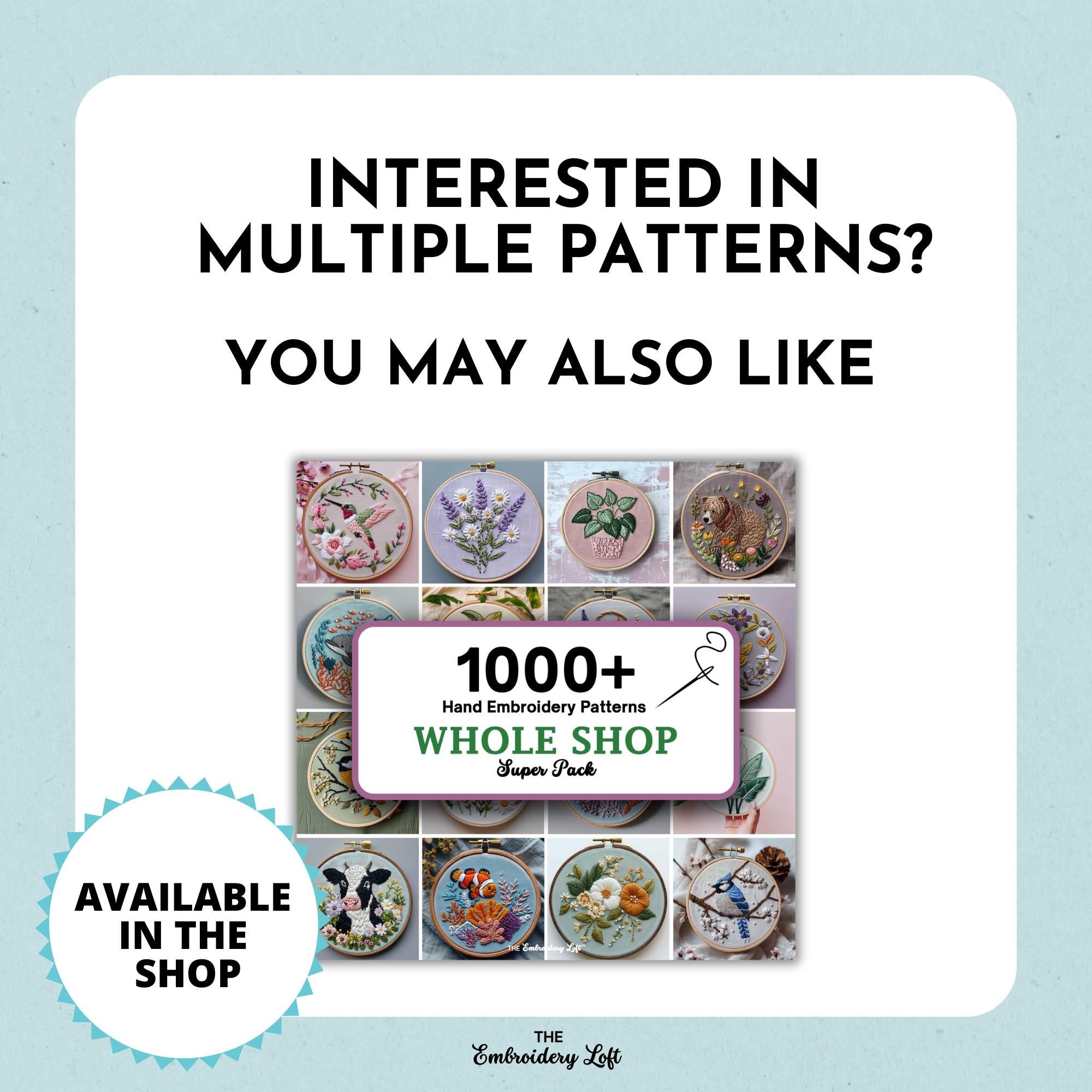 Shiba Hand Embroidery Pattern