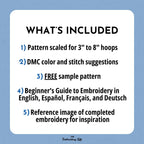 Crescent Moons Hand Embroidery Pattern