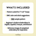Easter Bunny Hand Embroidery Pattern
