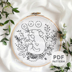 Forest Mouse Hand Embroidery Pattern