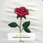 Rose Hand Embroidery Pattern