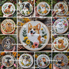 MINI COLLECTION, Dogs Hand Embroidery Pattern Collection, Current and Future Designs, Lifetime Access, Hand Embroidery, Embroidery PDF