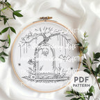 Tombstone Hand Embroidery Pattern