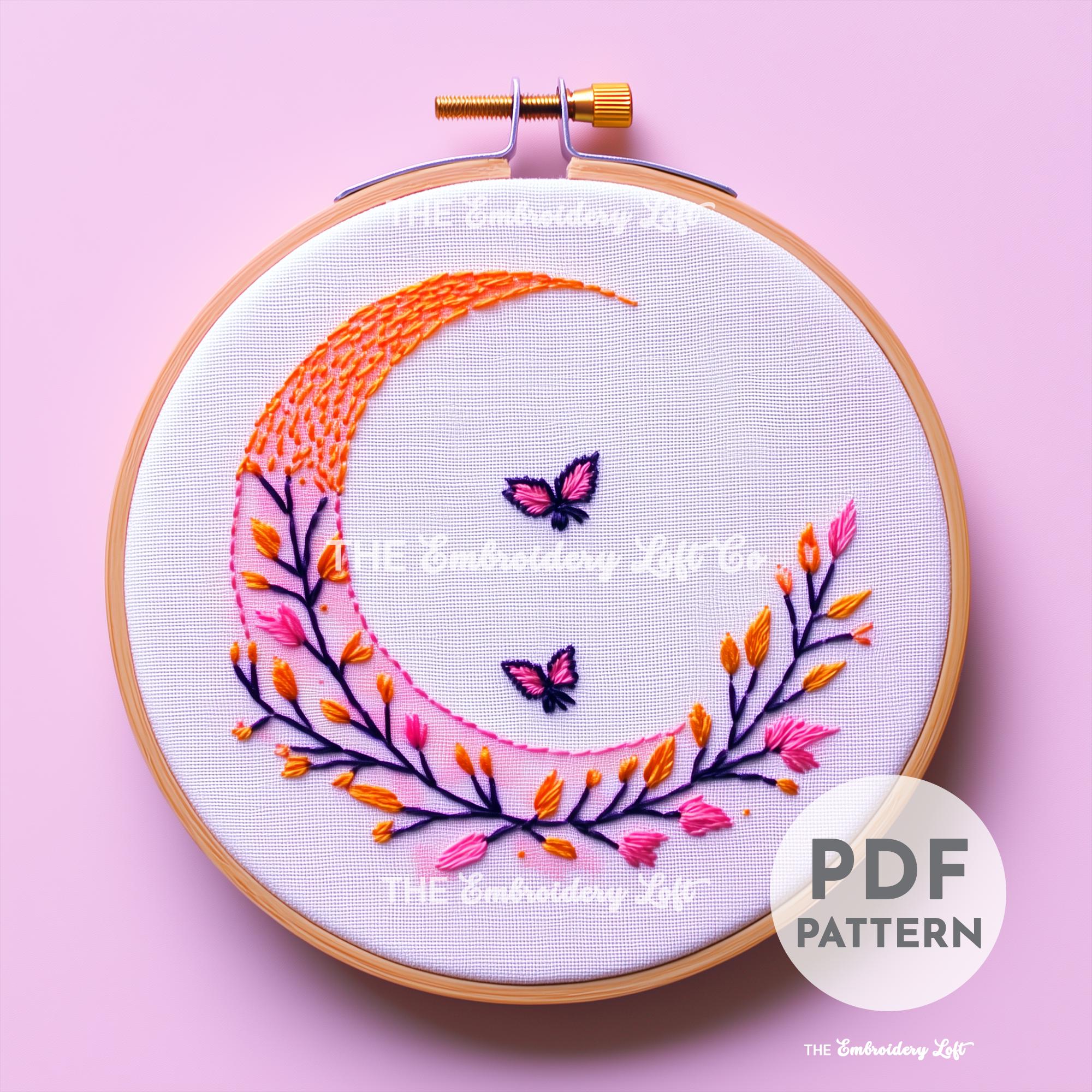 Lunar Dream Hand Embroidery Pattern