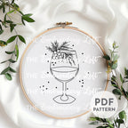 Mulled Wine Hand Embroidery Pattern
