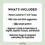 Cactus Hand Embroidery Pattern